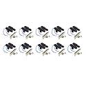 Zone Tech Car Universal High Power Door Lock Actuator - Premium Quality Heavy Duty Durable High Power Door Lock Actuator (10-Pack)