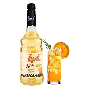 zone triple sec flavoured syrup 1000ml  classic orange citrus syrup amp drink mixer for cocktails mocktails margaritas cosmopolitans sodas iced teas amp desserts  premium bar syrup 1 litre  more servings perfect for caf restaurants amp professional use