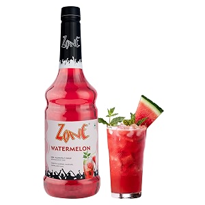 zone flavoured syrups 1000ml  premium caf-style syrups for mocktails cocktails milkshakes coffees iced teas sodas amp desserts  perfect for home use small cafs bars amp gifting watermelon