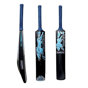 zone heavy duty premium plastic cricket bat for all age groups-kidsgirlsboysgirlsadults zone blue sticker amp blue grip full size 3434x 4534 black
