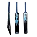 Zone Heavy Duty Premium Plastic Cricket Bat for All Age Groups-Kids/Girls/Boys/Girls/Adults (Zone Blue Sticker &amp; Blue Grip, Full Size (34"X 4.5" Black))