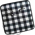 ZONETECH Black and WhitePlaid Warming Pad Cozy Warmth in Cold Weather Perfectly Sized for Comfort and Portability for Pets