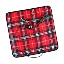 ZONETECH Red Plaid Warming Pad Cozy Warmth in Cold Weather,Perfectly Sized for Comfort and Portability for Pets