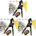 zonglan Heavy Duty Grommet Tool Kit of 1/2" 5/16" and 3/8",Multi Size Handheld Eyelet Tool Plier Rivet Press with 900 pcs Silver Grommets for Tarp Leather Fabric (Pack of 3)