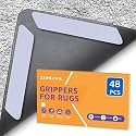 ZONGOOL 48PCS Rug Tape Non Slip Rug Pad Grippers Double Sided Carpet Tape