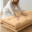 ZonLi Japanese Floor Mattress, 100% Cotton Cover Foldable Futon Mattress