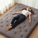 ZonLi Japanese Floor Futon Mattress 100% Cotton Washable Cover Foldable