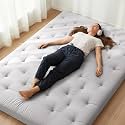 ZonLi Japanese Floor Futon Mattress 100% Cotton Washable Cover Foldable