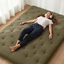 ZonLi Japanese Floor Futon Mattress 100% Cotton Cover Foldable Portable