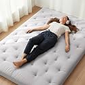 ZonLi Japanese Floor Futon Mattress 100% Cotton Cover Foldable Portable