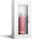 Zonon 1 Pcs 10lb Fire Extinguisher Cabinet Wall & Surface Mount, White