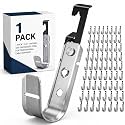 Zonon 1 Pcs 3/4 Inch Galvanized Steel J Hook with Bat Wing Heavy Duty Cable Support Straps Hangers for Hanging Cable Management to Ceiling Grid Wire &amp; Threaded Rod