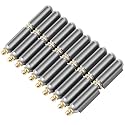 Zonon 10 Pcs 3 Inch Weld on Hinges Bullet Barrel Weldable Hinges, Zerk
