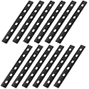 Zonon 12 Pack 14 Inch Steel Mending Plates, Straight Repair Brackets