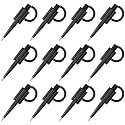 Zonon 12 Pack Secure Counter Pens with Chain and Adhesive Base, Black Ink