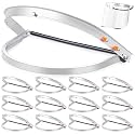 Zonon 12 Pcs Aluminum Face Shield Adapter for Grinding Cutting, White