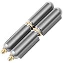 Zonon 2 Pc 4" Weld On Bullet Hinges Carbon Steel BBQ Smoker Hinge, Zerk