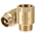 Zonon 2 Pcs 1-1/4 Inch Check Valve, One Way Spring Brass Check Valve