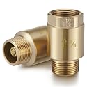 Zonon 2 Pcs 3/4 Inch Check Valve, One Way Spring Brass Check Valve