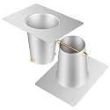 Zonon 2 Pcs Rain Chain Gutter Adapter Aluminum Installation Rain Chain Gutter Installer for Outside Gutters Downspout