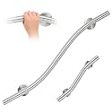 Zonon 2 Pcs Wave Grab Bar 16 Inch and 36 Inch Shower Bar 304 Stainless Steel Brush Finish Right Hand for Bathroom Shower Bathtubs Toilet Steps Bed Home Elderly Handicap Pregnant Women