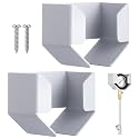 Zonon 2 Pieces Air Gauge Holder Tire Pressure Gauge Holder Air Tool Holders Storage Hanger Aluminum with Screw for Car Tire Stores Shops Garages Warehouses Silver