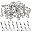 Zonon 200 Pcs 1/4" X 1-1/2" 304 Stainless Steel Lag Screw for Wood, Silver