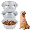 Zonon 3 Pack 1 Gallon Deep Aluminum Feeding Food Pans Oil Drain Pans