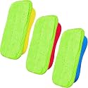 Zonon 3 Pcs Chalk Erasers Magnetic Reusable Dust Free, Blue
