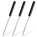 Zonon 3 Pcs Letter Opener Stainless Steel Envelope Slitter for Office Home
