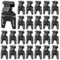 Zonon 30 Pcs Mini Metal Sign Holder Clips, Price Tag Stand, Black