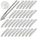 Zonon 48 Pcs 6 Inch Lab Spatula Stainless Steel Bead Scoop Round Pointed