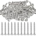 Zonon 50 Pcs 3/8" X 3" 304 Stainless Steel Lag Screw for Wood, Silver
