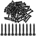 Zonon 50 Pcs 5/16" X 2" 304 Stainless Steel Lag Screw for Wood, Black