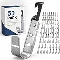 Zonon 50 Pcs Bat Wing J Hook 3/4 Inch Cable Support Hangers