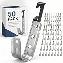 Zonon 50 Pcs Bat Wing J Hook 1-5/16 Inch Cable Support Hangers