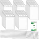 Zonon 500 Pack Clear Luggage Tags Bulk Badge Holder for Suitcases