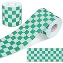 Zonon 65 Feet Green Checkered Bulletin Board Border Pastel Classroom Decor