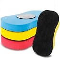 Zonon 9 Pcs Chalk Erasers Magnetic Reusable Dust Free, Red,Yellow,Blue