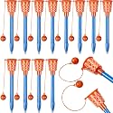 Zonon 9 Pieces Basketball Hoop Pens Bulk Basketball Party Favors Novelty Pens for Sports Theme Birthday Party Sports Club Supplies Christmas Novelty Gifts, 0.7mm