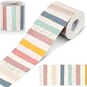 Zonon Classroom Bulletin Board Border Stripe 65 Ft,Boho