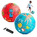 ZOOJOY Playground Balls, Balls for Kids 3-12, 8.5" Pack of 2 Rubber Balls