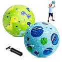 ZOOJOY Playground Balls for Kids 3-6, 6" Pack of 2 Rubber Bouncy Balls
