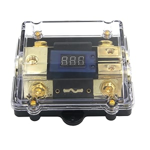 zookoto 200a fuse holdercar stereo audio led display digital voltage inline anl fuse holder 0ga2ga4ga1 in 0ga2ga4ga2 out with two 200 amp fuses