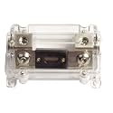 ZOOKOTO 300A 0GA Fuse Holder, Car Stereo Audio Inline ANL Fuse Holder 0 2 4 Gauge in and Out with 300 Amp Fuse （Gold or Silver Random）