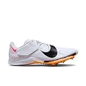 Zoom Elite Long Jump Shoes (Unisex - White/Black-Laser Orange-Hyper Pink) by Nike