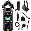 Zoom H5Studio Recorder + ZDM-1 Podcast Mic Pack + Desk Mic Stand | 32-Bit Float Bundle