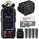 Zoom H6essential 6-Track 32-Bit Float Portable Audio Recorder with EXH-6e Dual XLR-1/4" TRS Input Capsule Basic Accessory Bundle