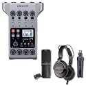 Zoom PodTrak P4 4-Input Portable Recorder with ZDM-1 Podcast Microphone Pack