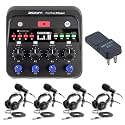 Zoom PodTrak P4 Next Podcast Recorder Bundle with BTA-2 Bluetooth Adapter and 4x ZDM-1 Mic Packs — Wireless Remote Interview, Dynamic Microphones, Headphones, Podcast Equipment Kit for Group Recording